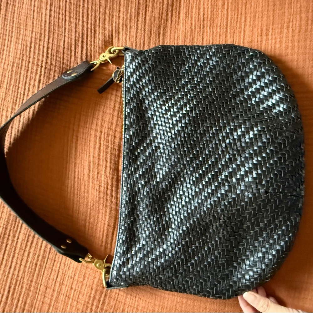 Clare V Black Woven Hobo Bag - Picture 5 of 6